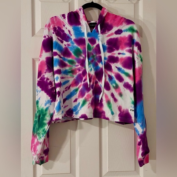 COPY - PSK Collective Tie Dye Cropped Hoodie - Picture 7 of 10